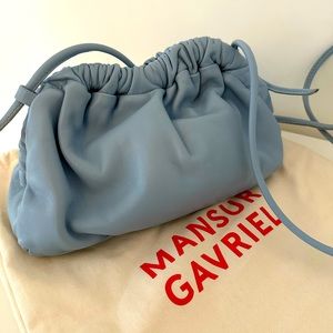 Mansur Gavriel Mini Cloud Clutch Cielo in excellent condition